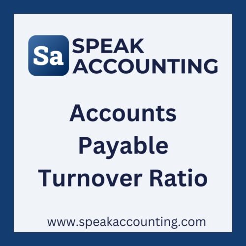 Accounts Payable Turnover Ratio
